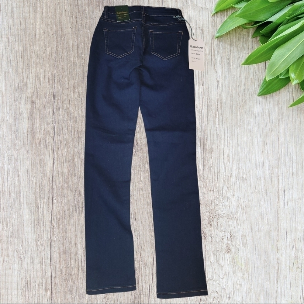 BAMBOO New York Collection Best Basic Jeans Size 1/2 New with Tags - Picture 2 of 6